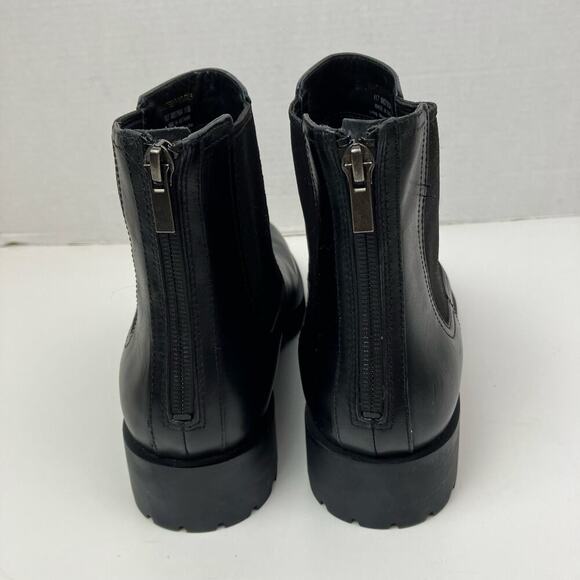 Cole Haan Sz 11 Stanton Waterproof Black Leather Chelsea Chunky Ankle Boots - Picture 11 of 16